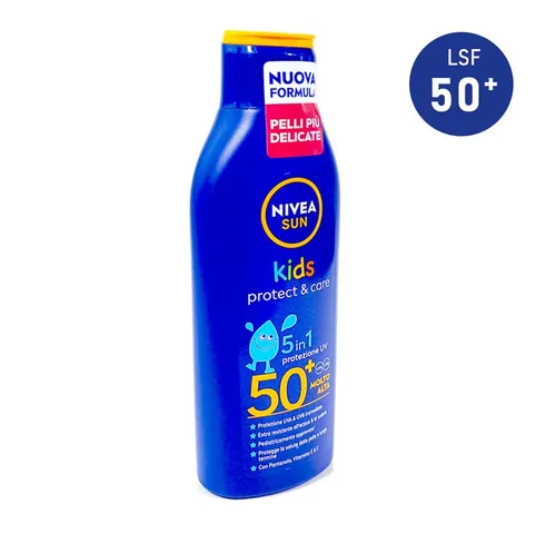 Nivea Sonnenschutzmilch Nivea SUN Kids Protect & Care Sonnenmilch LSF 50+, 200 ml