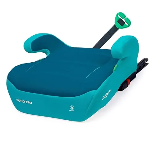Daliya® Kindersitzerhöhung QUBIX I-Size - ISOFIX Kindersitzerhöhung für Kinder von 6-12 Jahren (125-150 cm), ergonomisch und mit waschbarem Bezug für hohen Komfort und Sicherheit im Auto.