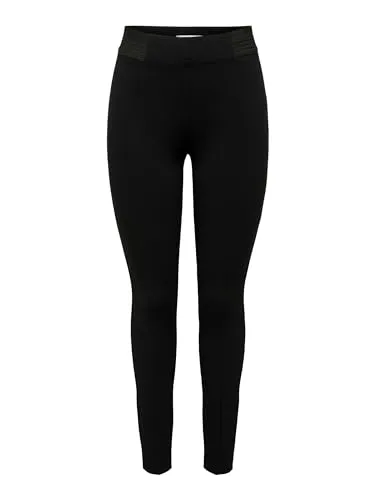ONLY Leggings ONLTia - Hochwertige schwarze Leggings in XS - Stoffhosen mit hohem Tragekomfort aus 60% Viskose (LENZINGTM ECOVEROTM), ideal für den Alltag und vielseitig kombinierbar.