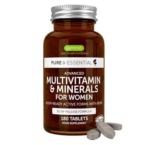 Multivitamin Tabletten für Frauen mit Eisen & Folsäure von Igennus Healthcare Nutrition