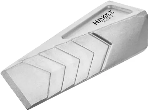 HAZET Spaltkeil 2132-2 - Spaltkeil aus Aluminium, gedreht und splitterfest für gezieltes Eindringen in Holz und effizientes Aufspalten von Stämmen. Ideal für Profis und Hobbyhandwerker.