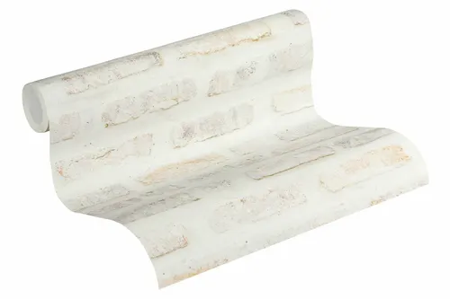 Tapete Vlies New Walls Mauer creme-beige grau 37422-1 (3,25€/1qm)