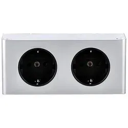 kalb 2-fach Steckdosenleiste zur Montage - Steckdosen & Zubehör, praktische Powerbox mit 2x 230V Anschlüssen für einfachen Einbau in Möbel oder Montage an Oberflächen.