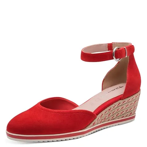 Tamaris Damen Keilpumps mit TOUCHit-Fußbett, braun, 42 EU - Elegante Keilpumps für stilvolle Anlässe. Mit einem bequemen TOUCHit-Fußbett und rutschfester ANTIslide-Technologie bieten diese Pumps optimalen Tragekomfort und Stabilität.