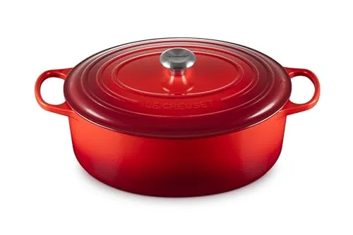 Le Creuset Signature Gusseisen-Bräter, Ø 35 cm in rot von Le Creuset