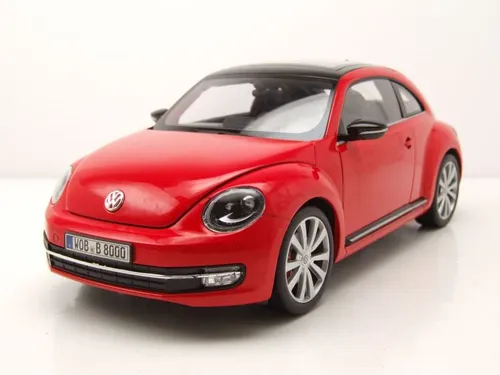 VW Beetle Käfer 2012 rot Modellauto 1:18 Welly - Detailgetreues 1:18 Modellauto des VW Beetle Käfers in Rot. Hochwertige Verarbeitung aus Die-Cast, mit beweglichen Türen und Haube. Ideal für Sammler und Liebhaber.