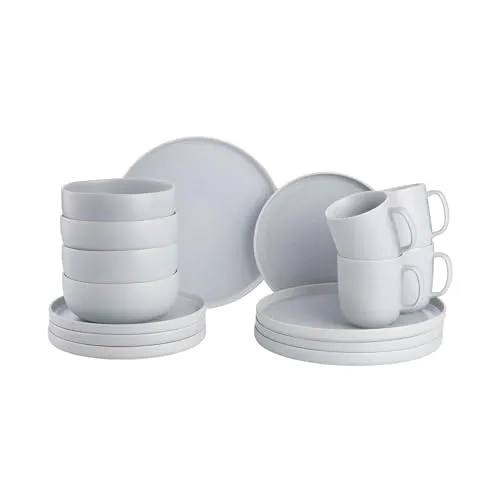 BUTLERS CASA NOVA Geschirrset 16-tlg. für 4 Personen in grau von Butlers