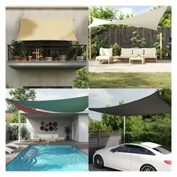 Furnicato Sonnensegel Oxford-Gewebe Rechteckig 2x4 m Weiß