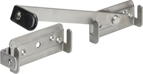Vormann Doppeltorüberwürfe 250/115 x 25/55 mm - Türriegel aus hochwertigem Edelstahl, ideal für die sichere Befestigung von Doppeltoren und langlebig im Einsatz.