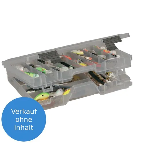 PLANO Guide Series Two-Tiired Stowaway 35,3x22,6x7,1cm - Praktische Tackle Box für Angler, mit zwei Etagen und optimaler Organisation für Zubehör. Kompakt und vielseitig, ideal für den Einsatz unterwegs.