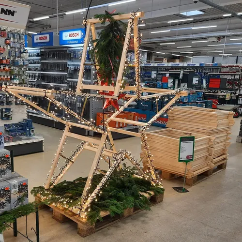 5x Holz-Klappbock Untergestell für Weihnachtsstern DIY aus Fichte
