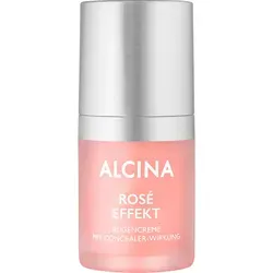 Alcina Rosé Effekt Augencreme 15ml - Medizinische Körperpflege mit Concealer-Wirkung, kaschiert Augenschatten und verleiht reifer Haut eine frische Ausstrahlung.