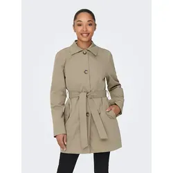 Beige JDY Trenchcoat - M - Funktionsjacke mit abnehmbarem Gürtel, ideal für stilvolle Outfits und wechselhaftes Wetter.