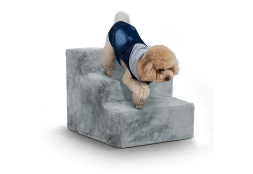 PawHut 3-stufige Haustiertreppe