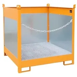 BAUER Fass-Stapelpalette FSP-4-G mit Spritzschutz von Bauer