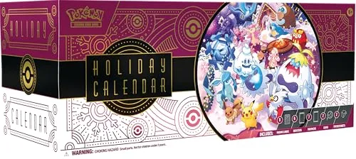 POKÉMON Sammelkarte Adventskalender 2025 - Holiday Calendar Englisch - Sammelkarten Adventskalender 2025 mit 8 holografischen Pokémonkarten und 6 Boosterpacks. Ideal für Pokémon-Fans und Sammler!