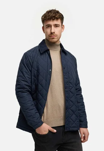 Indicode Herren INDram Steppjacke mit Cordkragen - Moderne Daunenjacke für Männer mit Rautensteppung und praktischen Taschen. Ideal für kühle Tage, bietet sie Komfort und Stil zugleich. Hergestellt aus recyceltem Material für umweltbewusste Mode.