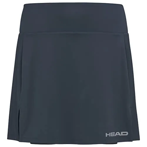 Head Tennisrock Club Basic 2023 - navyblau, Damen XS - Squashbekleidung Damen mit elastischem Bund, ideal für Komfort und Bewegungsfreiheit. Der längere Schnitt sorgt für zusätzlichen Stil und ein trockenes Hautgefühl.