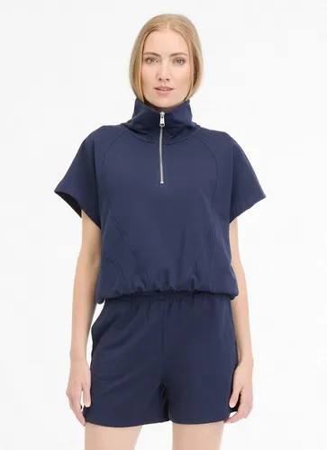 Ragwear Sweatshirt IZZARA TOP mit überschnittenen Schultern und mit Reißverschluss im Troyer-Stil