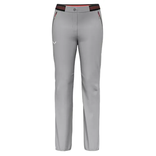Salewa Pedroc 4 DST W Reg Pants, Alloy, M - Wanderhosen: Leichte, schnelltrocknende und abriebfeste Softshell-Hose für Damen, ideal für Speed Hiking und Outdoor-Abenteuer.