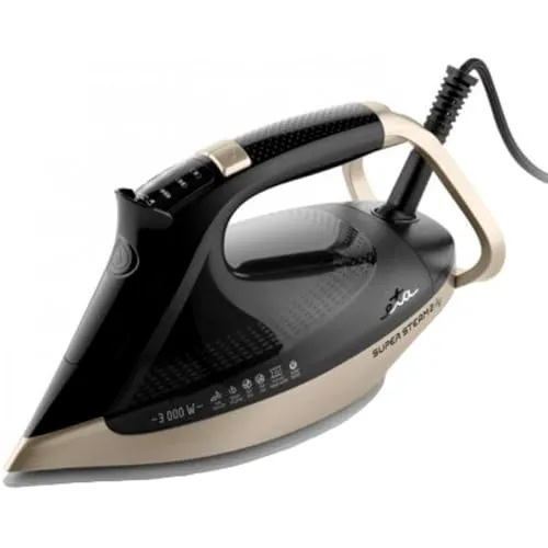 ETA Dampfbügeleisen Super Steam II I 3000 W I Keramiksohle für sanftes Gleiten I Dampfstoß 200g/min I Anti-Kalk & Tropfstopp I 450ml XL-Tank I 3m Kabel I Automatische Sicherheitsabschaltung