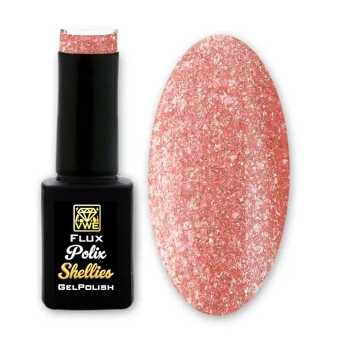 Gel Polish Flux Polix Shellies - pearly peach, 12ml