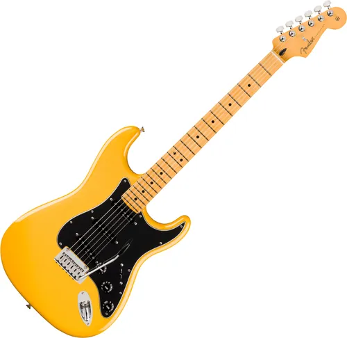 Fender Player II Mod Strat MN B-Stock - Sunshine Yellow - B-Stock E-Gitarre, Fender Player II Mod Strat mit 3x Noiseless Tonabnehmer und Deluxe Gig Bag. Ideal für Musiker, die Wert auf Qualität und Stil legen.