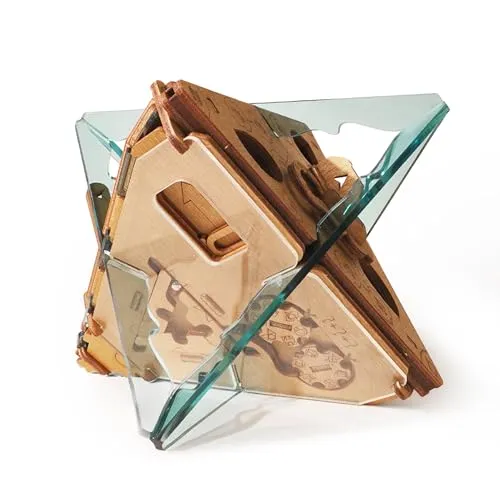 PUZZLE POTATO Anti-Gravitation Escape Room Spiel - Knobelspiel für Erwachsene - Entdecke die Geheimnisse von Isaac Newton mit dieser einzigartigen Rätsel-Box aus kristallblauem Acrylglas. Ideal für Denkspiel-Liebhaber und als Geschenk für besondere Anlässe.