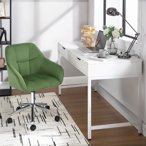 WOLTU Bürostuhl Schminkstuhl mit Armlehnen in grün von WOLTU