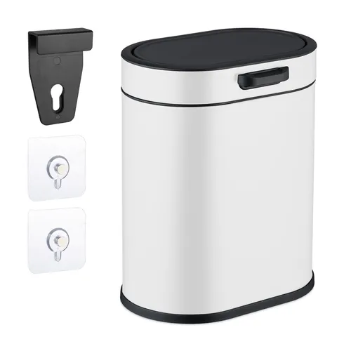 Praktischer 5 L Kosmetikeimer für Küche und Bad - Küchen- und Badmülleimer mit Deckel, platzsparend und stylish, ideal für kleine Räume. Erhältlich in verschiedenen Farben.