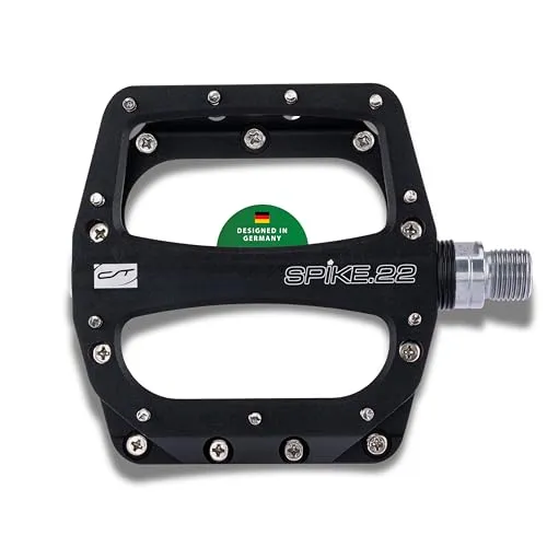 CONTEC Fahrrad-Pedale Spike.22, Aluminium MTB- und Freeride-Pedale - Robuste Fahrradpedale aus Aluminium mit gedichteten Lagern und austauschbaren Pins für maximalen Grip und Kontrolle auf anspruchsvollen Trails.