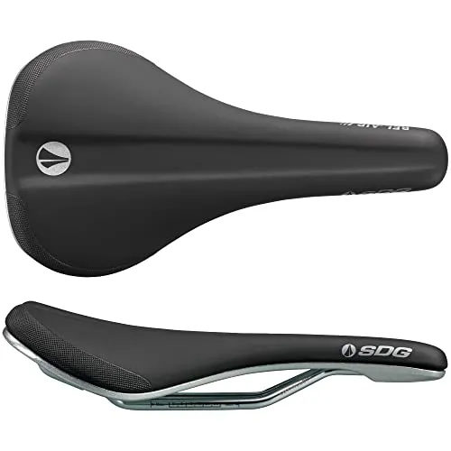 Bel-Air 3.0 Lux Aluminium-Sattel – Schwarz/Silber - Fahrradsattel mit hochwertigem Material für langlebigen Komfort und Kühlung beim Fahren.