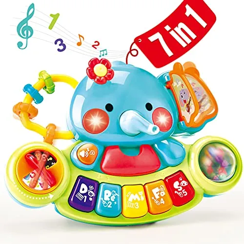 Hahaland Baby Spielzeug ab 6 Monate Mädchen Jungen, Elefant Musikspielzeug