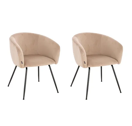 HOME DELUXE Polsterstuhl ARIA - Samt Esszimmerstuhl in Terrakotta - Eleganter Polsterstuhl ARIA in Terrakotta, mit weicher Polsterung und pflegeleichtem Stoff. Ideal für Esszimmer, Wohnzimmer oder Küche, einfache Montage und hoher Sitzkomfort.