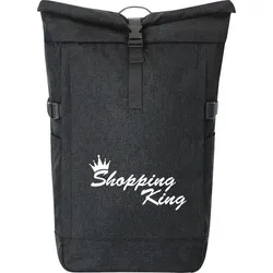Huuraa Kurierrucksack Shopping King Krone 30-44 Liter Black Melange