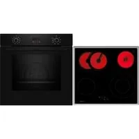 BX46PB Backofen-Set schwarz/edelstahl - Weiße Ware, energieeffizienter Backofen mit 71 Liter Nutzinhalt und vielseitigen Heizarten für perfekte Ergebnisse beim Kochen und Backen.