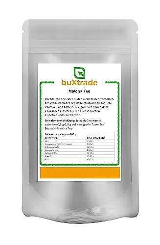 Matcha Tee Pulver | Grüner Matcha Tea | Grün | Green | gemahlen | Pulver | 100 g