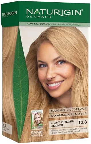 Produktbild Helles Goldblond 10.3 permanente Haarfabe mit natürlichen Inhaltsstoffen - Ohne Ammoniak