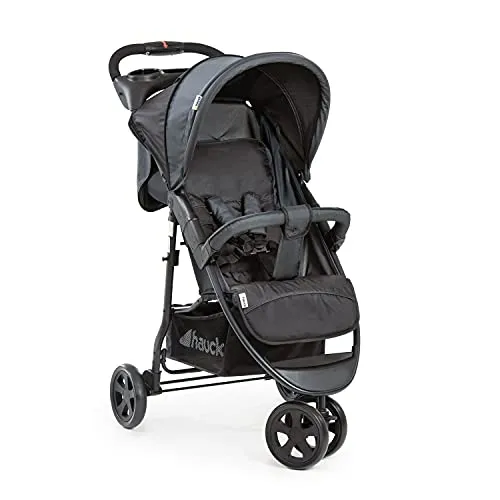 hauck Buggy Citi Neo II - Leichter Reisebuggy mit Getränkehalter - Buggys: Mit nur 7,3 kg und einhändig verstellbarer Liegefunktion ideal für Kinder ab Geburt bis 22 kg, inklusive XL Stauraum und sicherem 5-Punkt-Gurt.