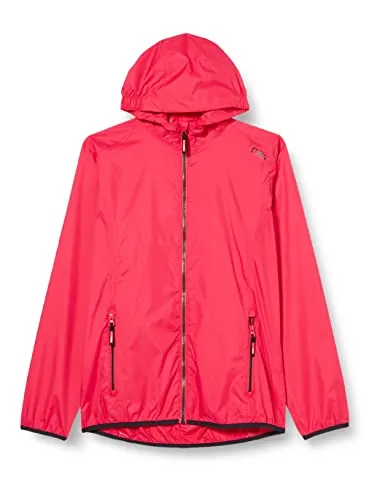 CMP Kinder Hoodie Rain Jacke (Größe 104, pink) - Hochwertige Hardshelljacke für Kinder, leicht und klein verpackbar, ideal für wechselhaftes Wetter und plötzliche Regenschauer.