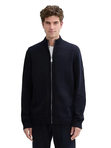 TOM TAILOR Herren Strickjacke - Strickjacke für Herren mit optimaler Passform und hohem Tragekomfort, perfekt für lässige Looks und kühle Tage.