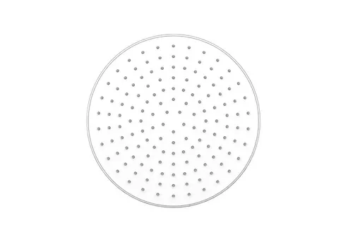 Bürstenking Regenduschkopf Bürstenking Regendusche Duschkopf Ø 23 cm – mit Kugelgelenk, Chrom, chromfarben, Regenduschkopf, Antikalk-Silikondüsen, verstellbar