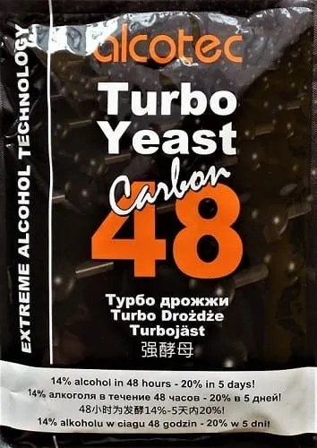 Alcotec 48 Carbon Turbohefe Vodka Alkohol Gärhefe Hefe Schnaps Brennhefe Spirit