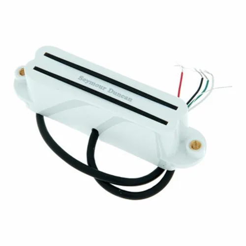 Seymour Duncan SHR-1B WH Hot Rail Humbucker - Instrumentenzubehör für Rock und Metal, bietet aggressiven Crunch und hohe Leistung mit Alnico V Magneten und Dual Coil Design.