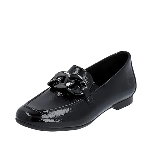 Remonte Damen D0K00 Slipper, Schwarz, 40 EU - Slipper & Mokassins für Damen, mit herausnehmbarer Einlegesohle für individuellen Komfort und perfekte Passform.