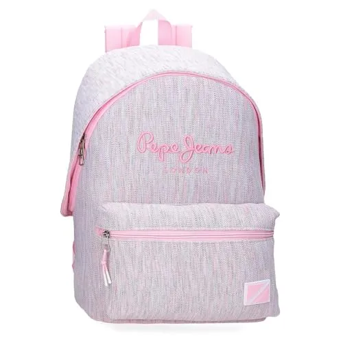 Pepe Jeans Miri Schulrucksack, Rosa - Schulranzen mit anpassbarem Trolley-System, ergonomische Schultergurte und praktischer Fronttasche für einfachen Zugriff auf Zubehör.