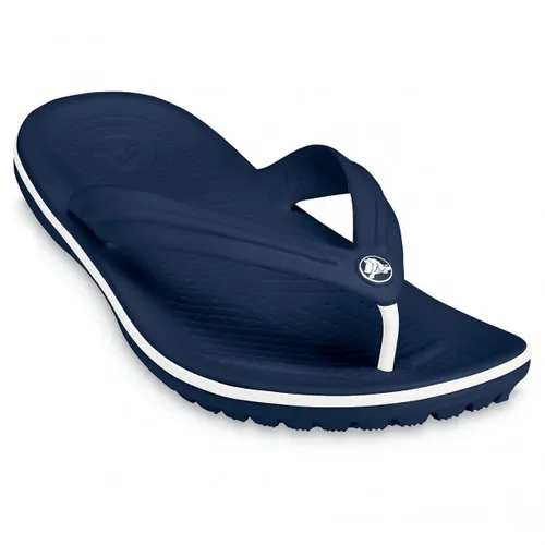 Crocs Zehensandalen Crocband Flip navyblau - Sportliche Flip-Flops für den Sommer - Sandalen aus leichtem Croslite-Material, ideal für Strand und Freizeit. Schnell trocknend, wasserfreundlich und mit Massageelementen im Fußbett für höchsten Tragekomfort.