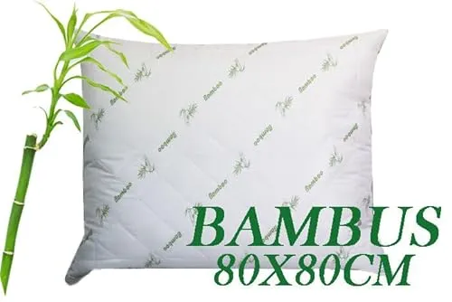 Kopfkissen Bambus 80x80 cm Pension Hotel in grün von Generic