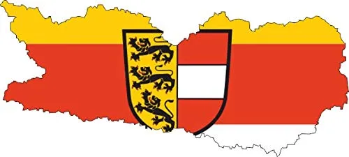 Auto Aufkleber KÄRNTEN Österreich Bundesland Sticker Konturgeschnitten (ca 11 cm)