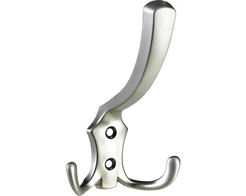 Garderobenhaken 3 Haken Zinkdruckguss vernickeltt LxBxH 75/77/125 mm